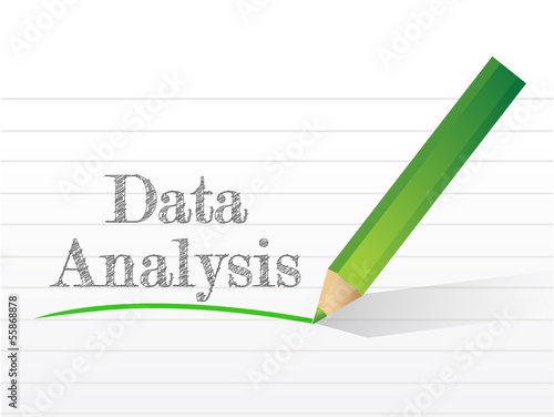 data analysis message written