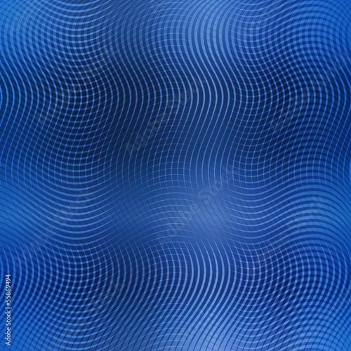 Blue wavy background with grid