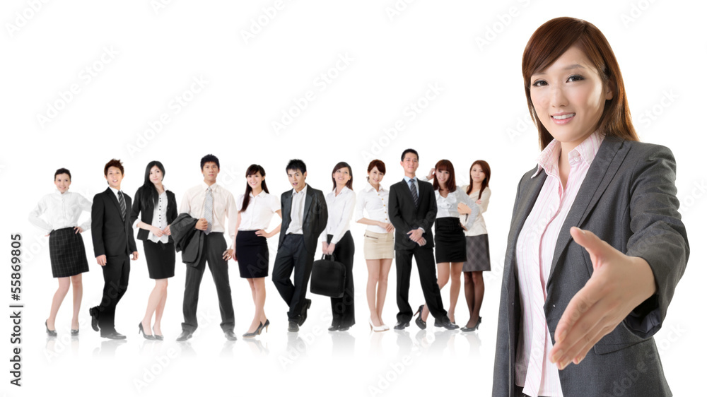 Obraz premium business handshake