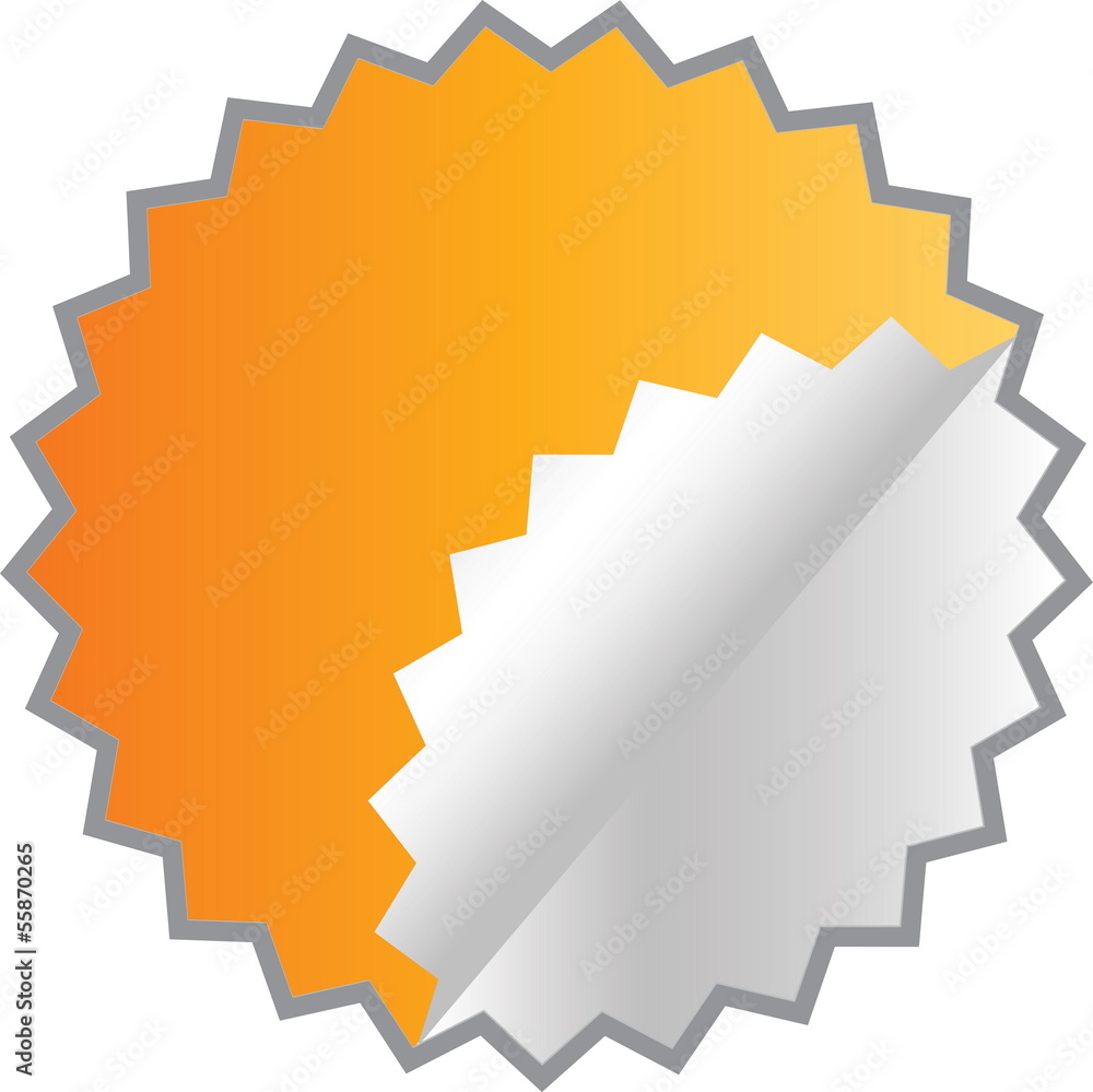 Obraz premium Yellow sticker