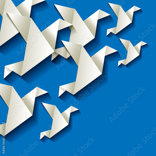 Freelancer Vogel Origami Himmel