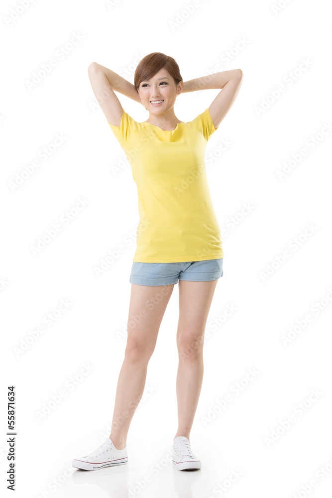 relaxed girl relaxed girl