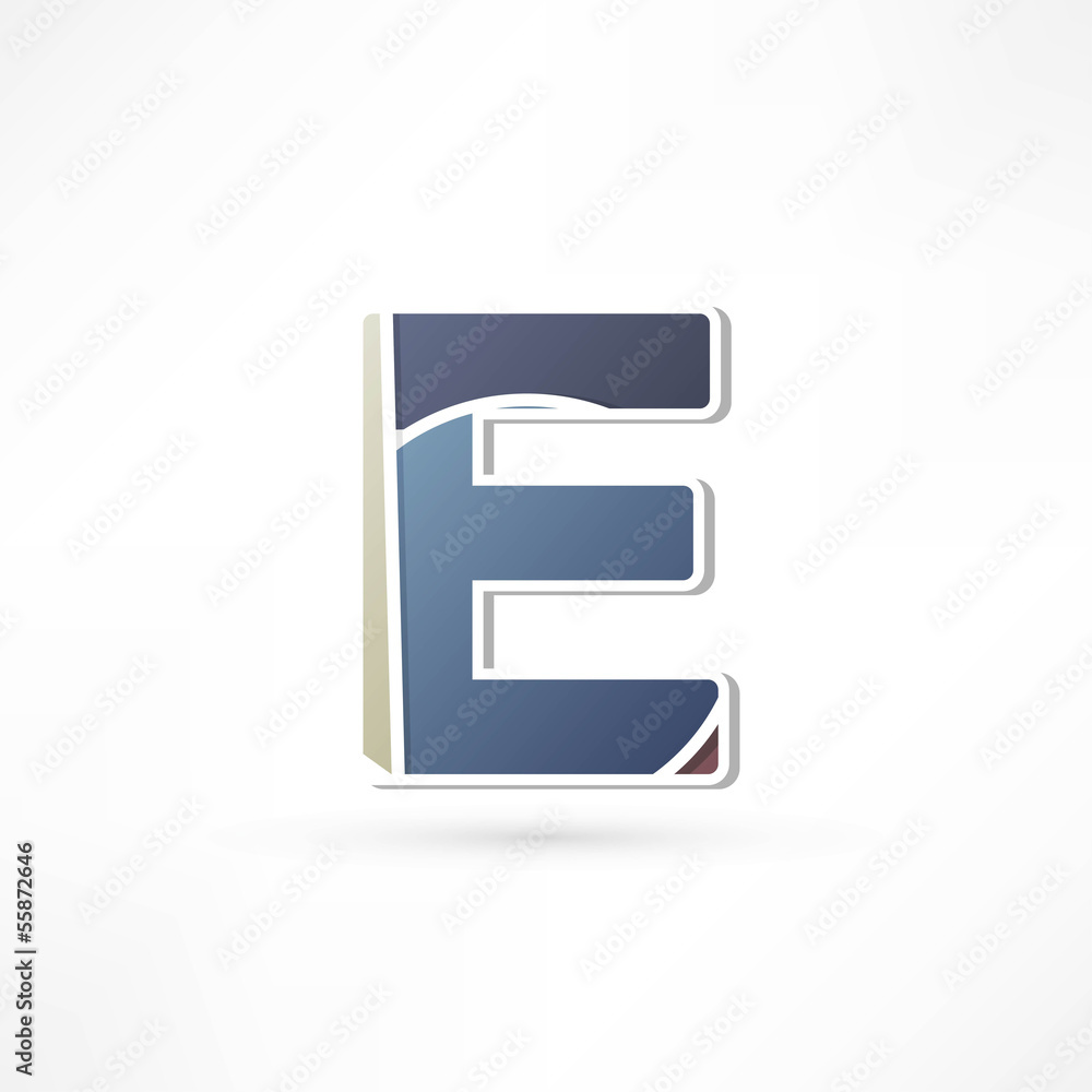 Abstract icon based on the letter Abstract icon based on the letter