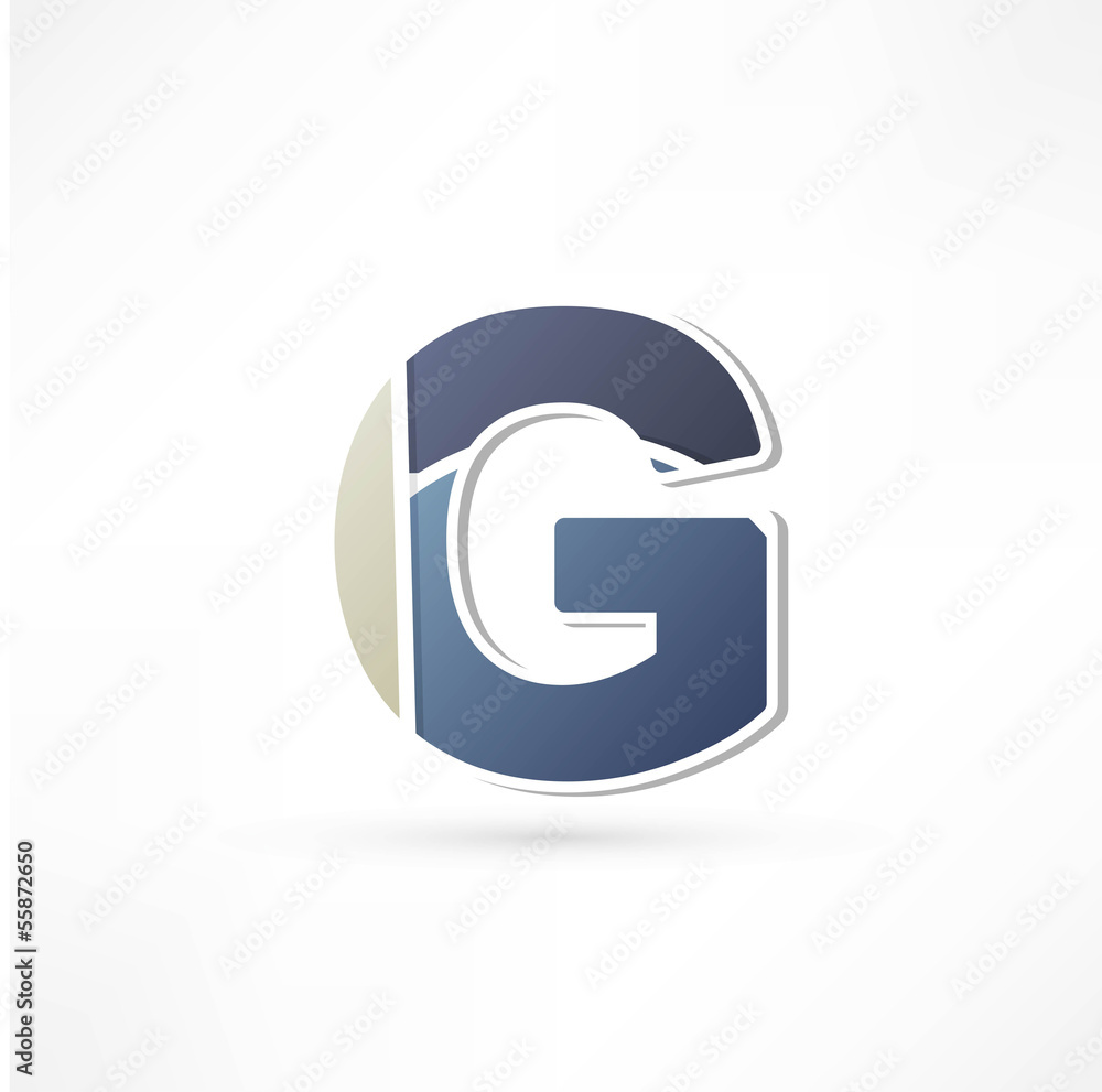 Abstract icon based on the letter Abstract icon based on the letter