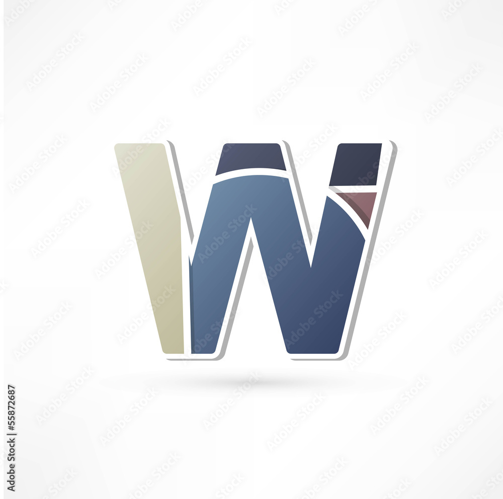 Abstract icon based on the letter Abstract icon based on the letter