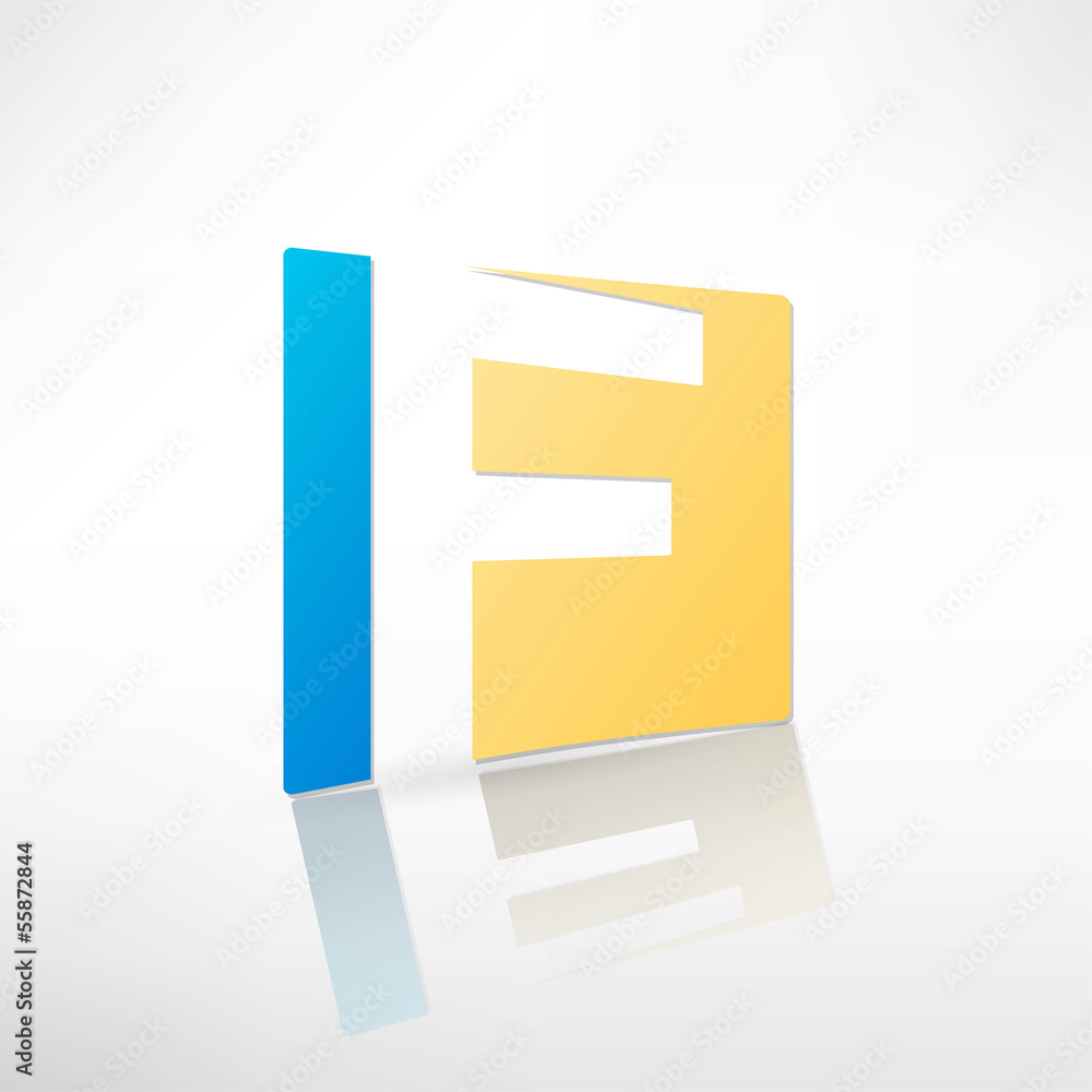 Abstract icon based on the letter Abstract icon based on the letter