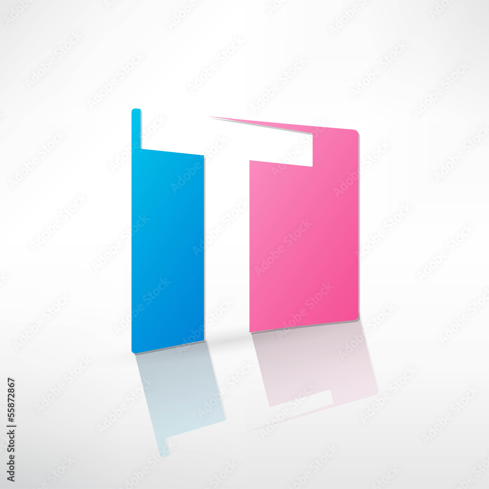 Abstract icon based on the letter Abstract icon based on the letter