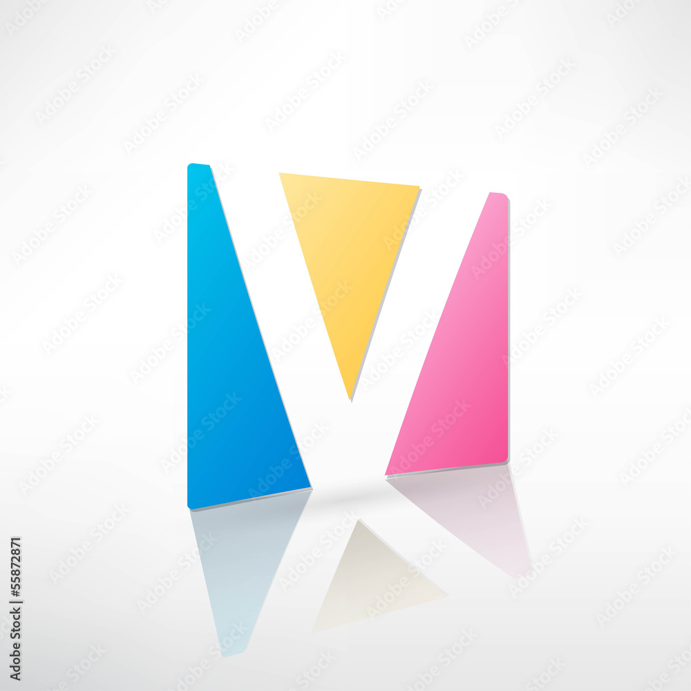 Abstract icon based on the letter Abstract icon based on the letter