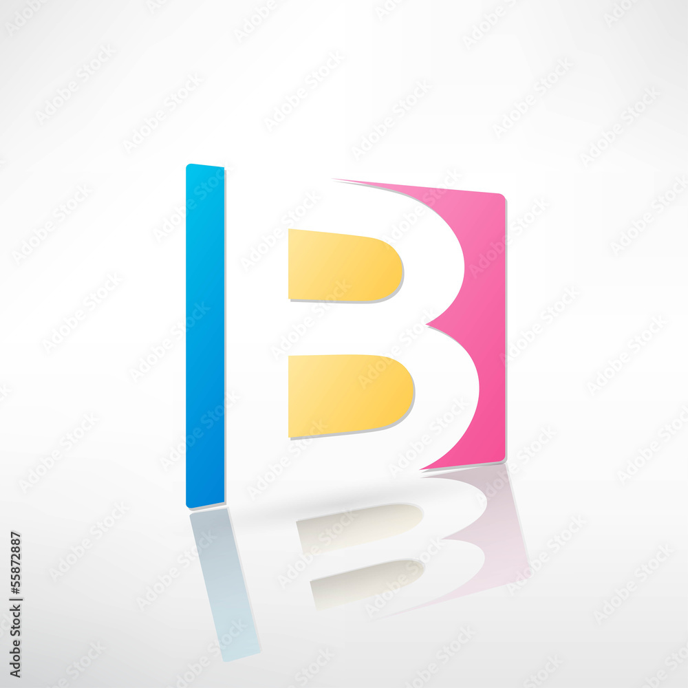 Abstract icon based on the letter Abstract icon based on the letter