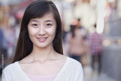 Free Download Portrait of Young Woman Outdoors in Beijing - GFXLoad