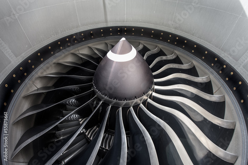 Jet engine close up