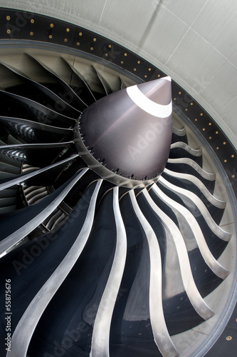Jet engine close up
