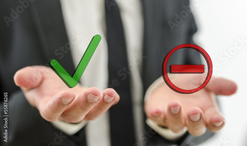 Принти на полотні Decision making