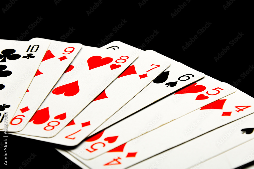 Fototapeta premium Elegant casino theme with dark background