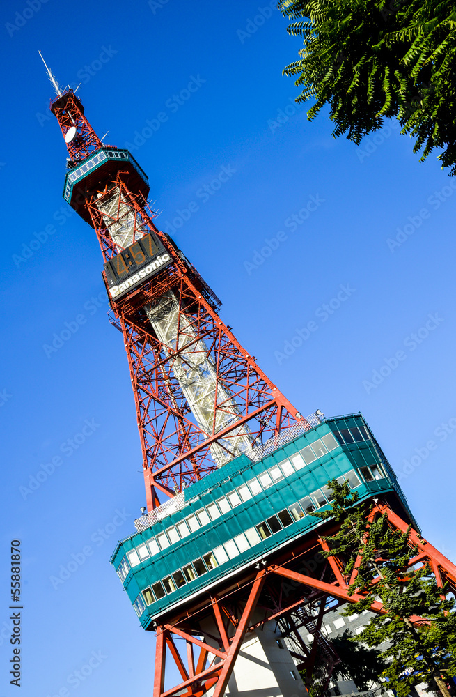Fototapeta premium Sapporo TV Tower in Sapporo Japan1