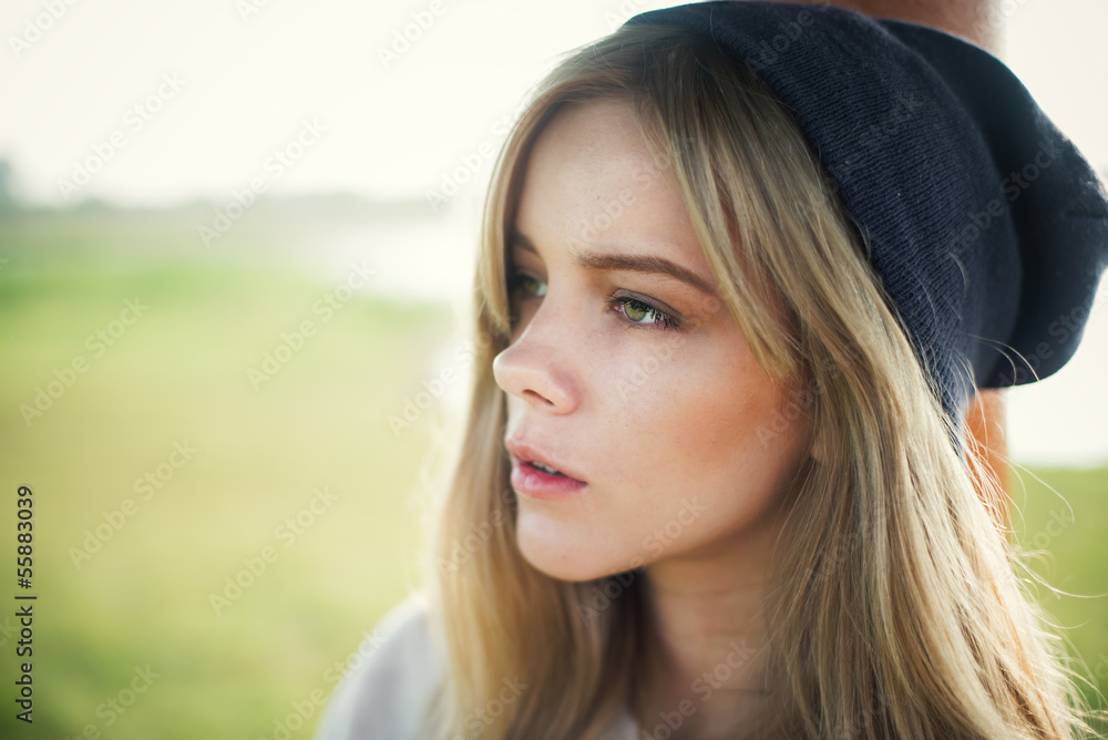 beautiful girl in a cap hipster beautiful girl in a cap hipster