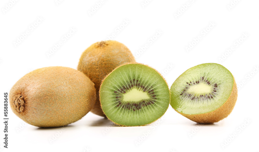 Kiwi fruit isolated on white background Kiwi fruit isolated on white background