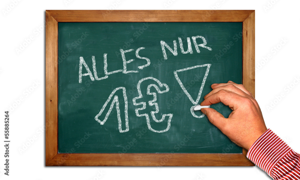 Kreidetafel II - Alles nur ein Euro Kreidetafel II - Alles nur ein Euro