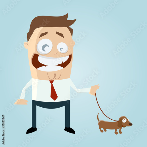 mann mit hund