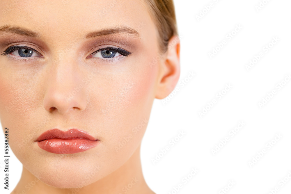 Unsmiling gorgeous model posing Unsmiling gorgeous model posing