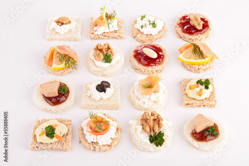assortment of appetizers