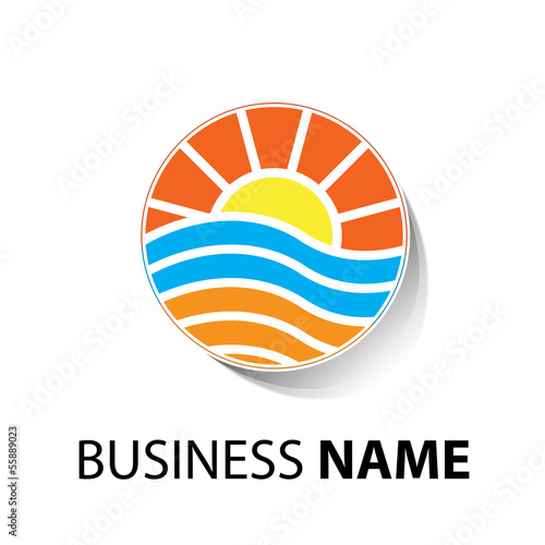 Vector Logo seaside holidays
