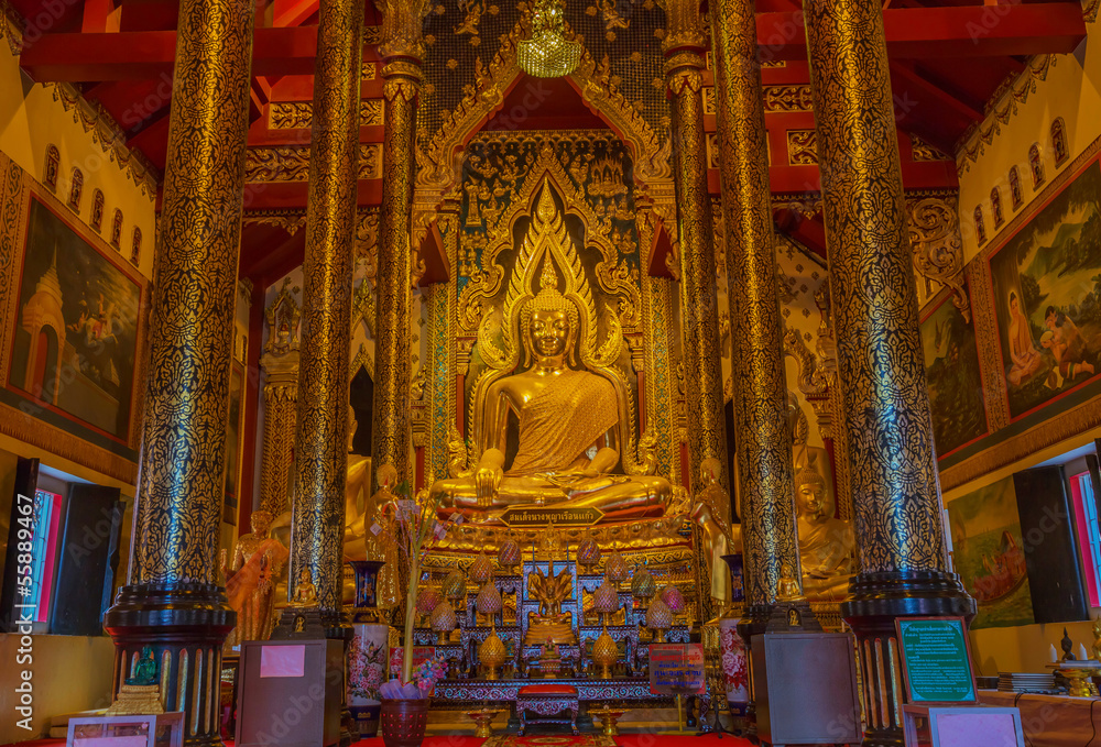 Buddha images province Phitsanulok of Thailand