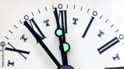 Old clock, strikes twelve