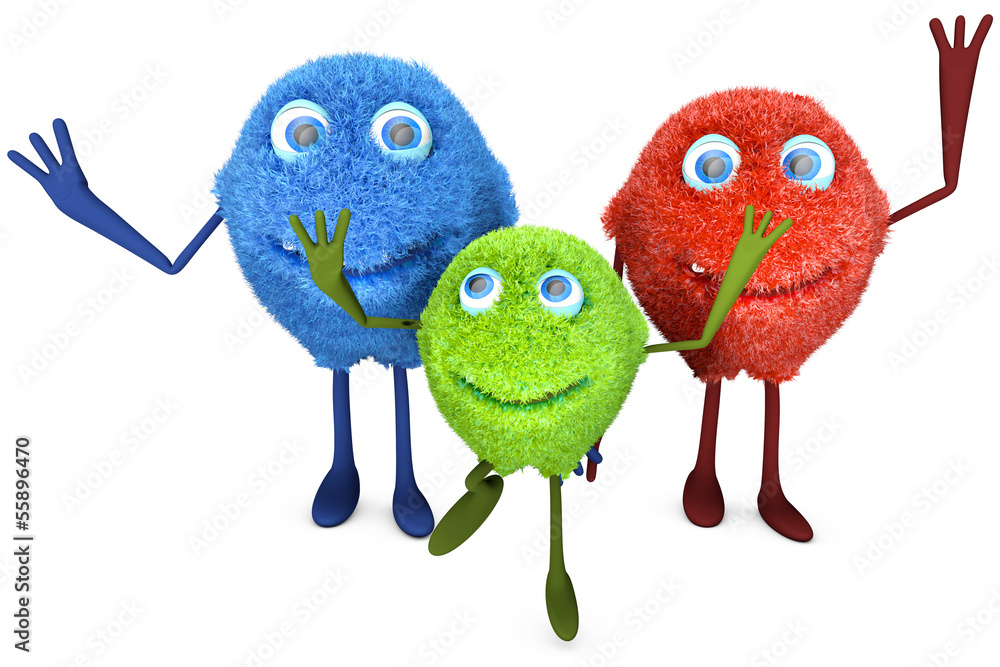 Obraz premium Furry Family.