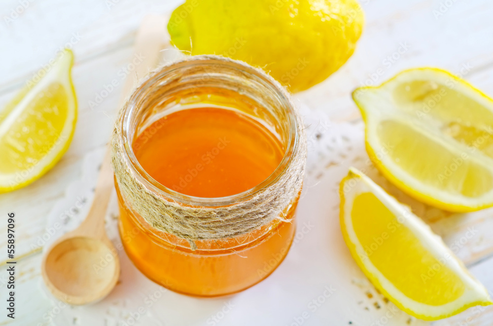 honey with lemon honey with lemon