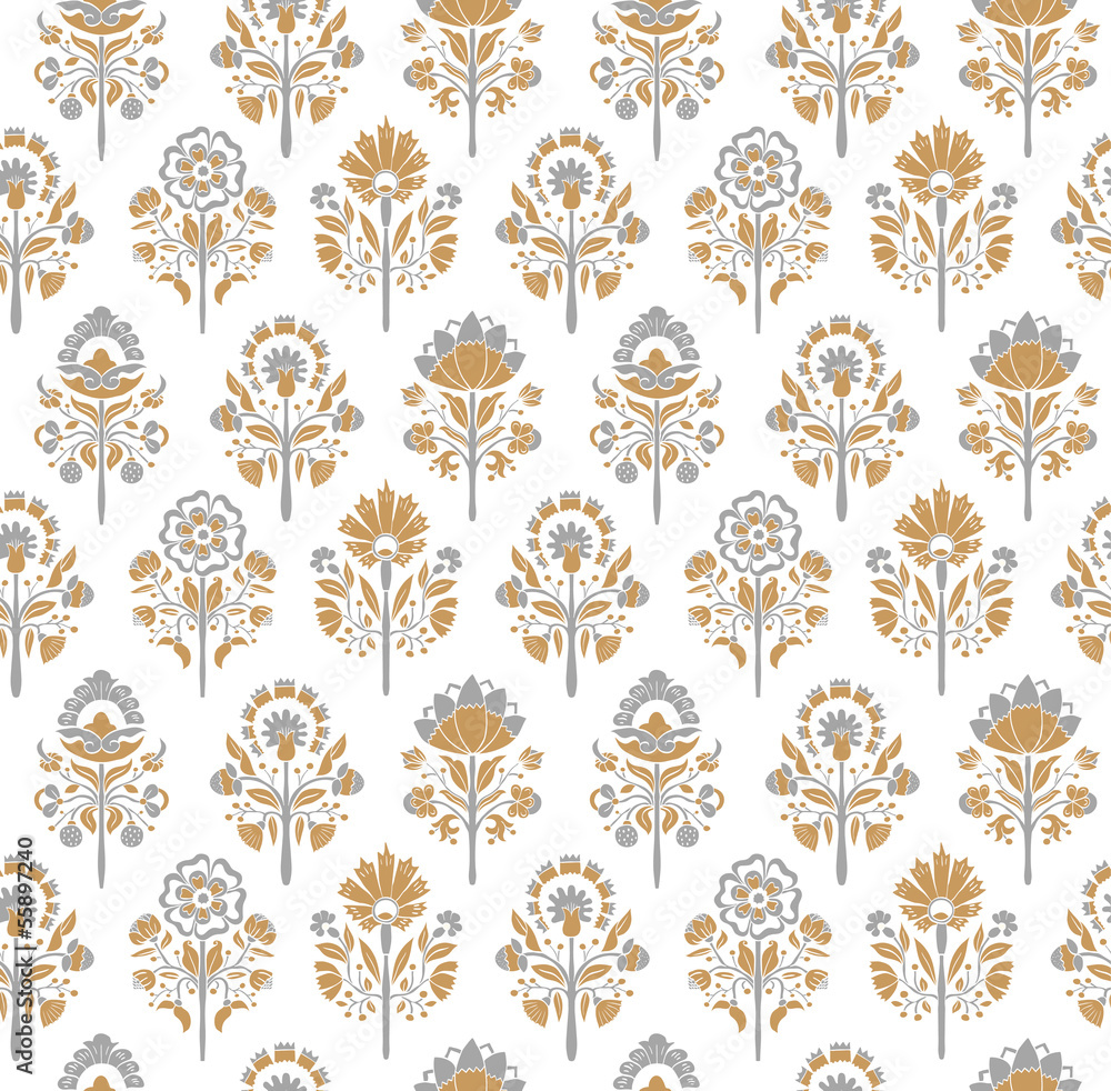 Seamless pattern with stylized flowers Seamless pattern with stylized flowers