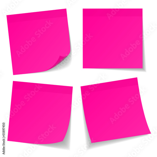 4 Pink Note Pads
