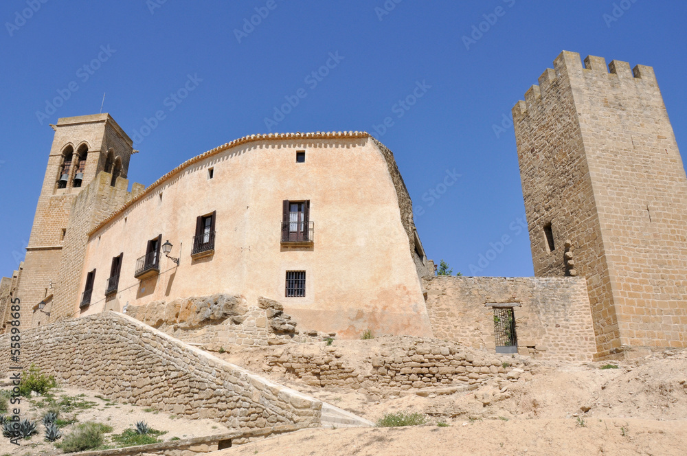 Walled town of Artajona, Navarre (Spain)