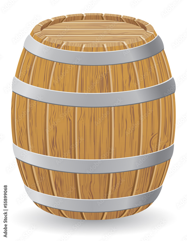 wooden barrel vector illustration wooden barrel vector illustration