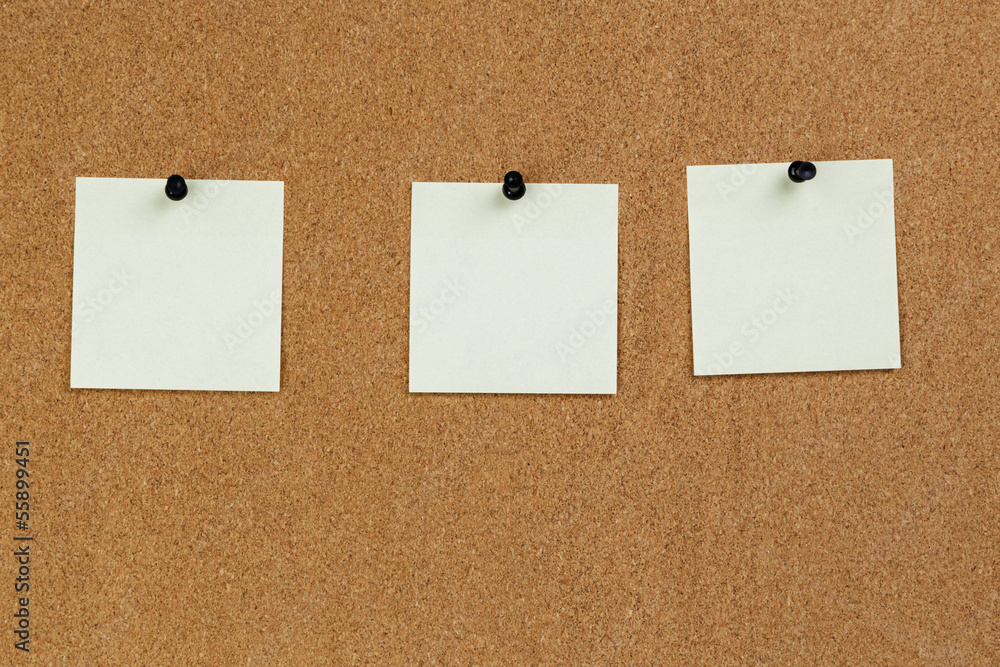 notes reminders on the cork board notes reminders on the cork board