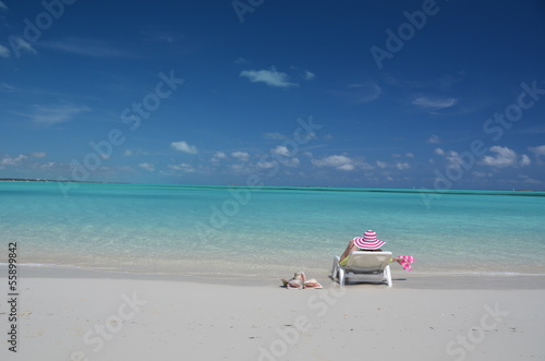 Fototapeta Naklejka Na Ścianę i Meble -  Beach scene, Great Exuma, Bahamas