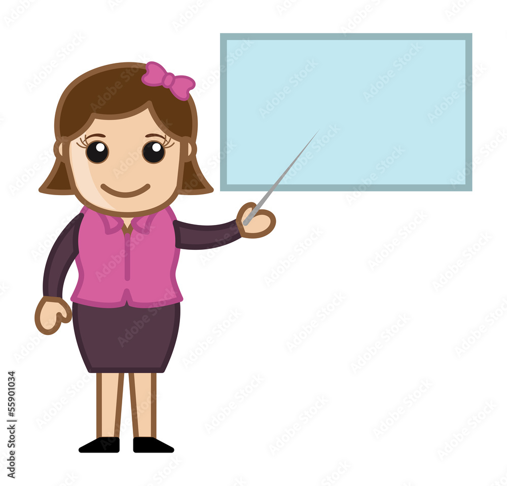 Instructor - Cartoon Business Vector Illustrations Instructor - Cartoon Business Vector Illustrations