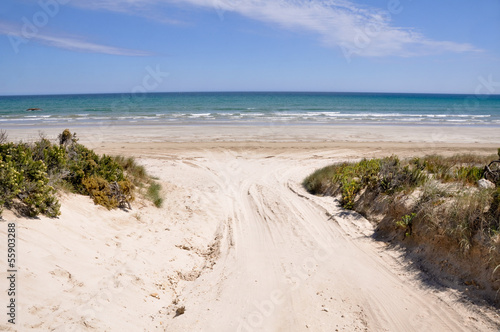 Beach in Coorong National park, Southern Australia