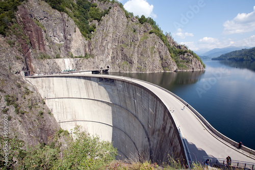 road over a big dam