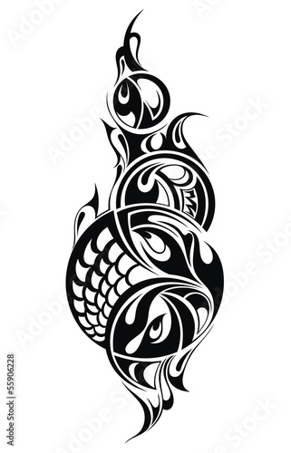 Styled tattoo pattern