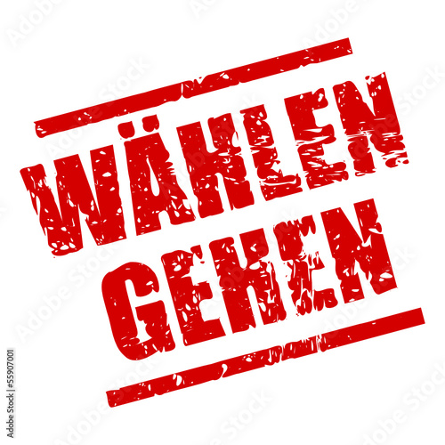 stempel eckig waehlen gehen I