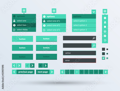 UI set the flat design trend.
