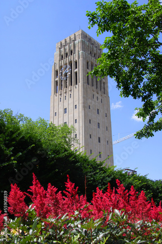 Clock tower in University of Michigan photo