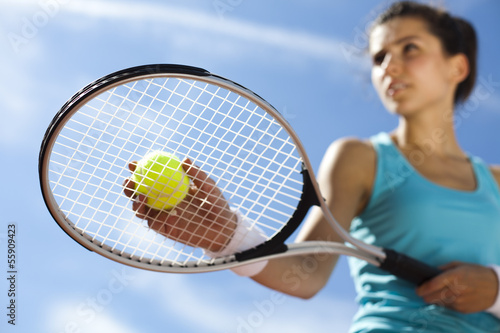 Girl Playing Tennis  © Sebastian Duda