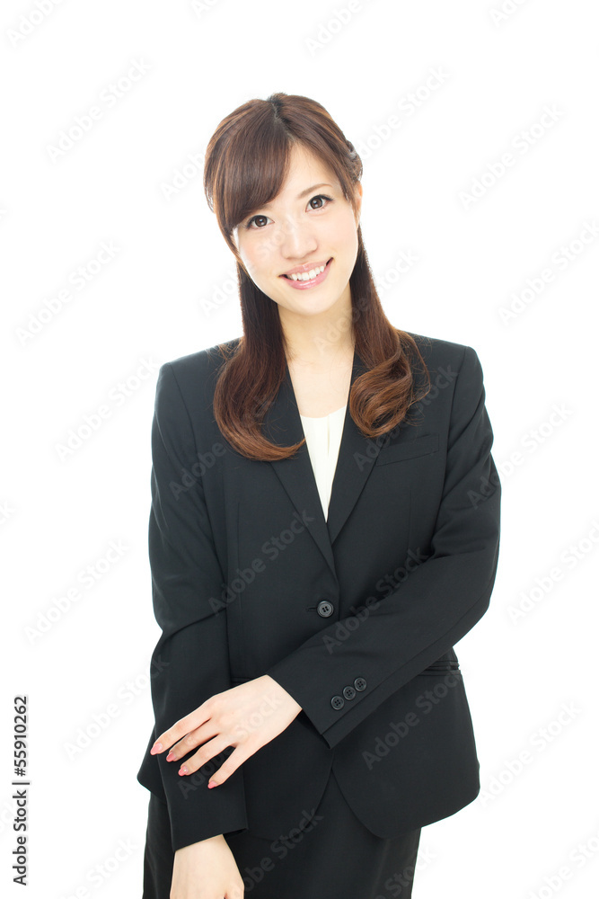 Beautiful asian businesswoman isolated on white background Beautiful asian businesswoman isolated on white background