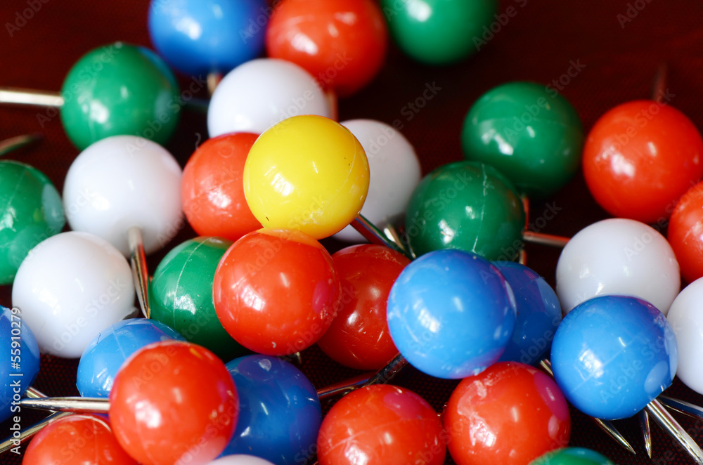 Various Colors of Pins. Various Colors of Pins.