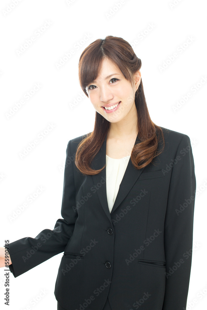 Beautiful asian businesswoman isolated on white background Beautiful asian businesswoman isolated on white background