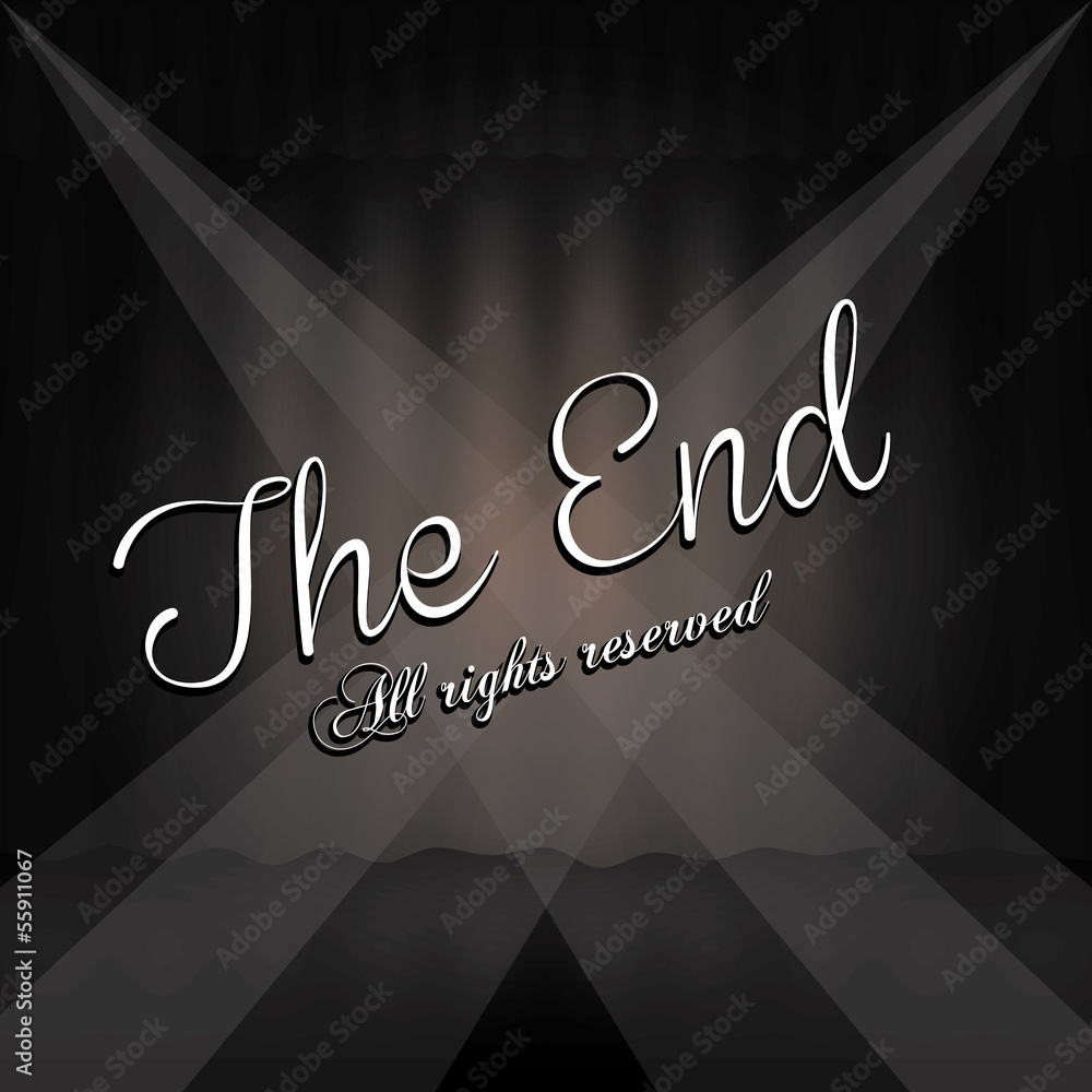 Naklejka premium the end label