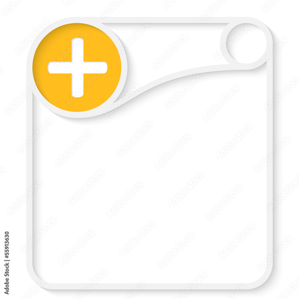 gray abstract vector frame for text with plus sign gray abstract vector frame for text with plus sign