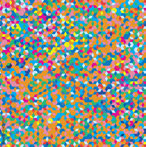 Abstract Mosaic Background Seamless Pattern